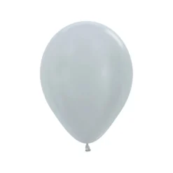Silver Latex Balloons 5" (100 PACK)