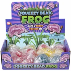 Squeezy Bead Frog Assortment 3.5" (DZ)