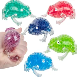 Squeezy Bead Frog Assortment 3.5" (DZ)