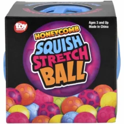 Squish And Stretch Honeycomb Ball Assorted 3" (EACH)