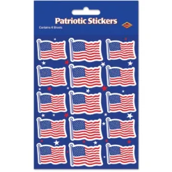 Stickers - Patriotic US Flags 1.25" (EACH)
