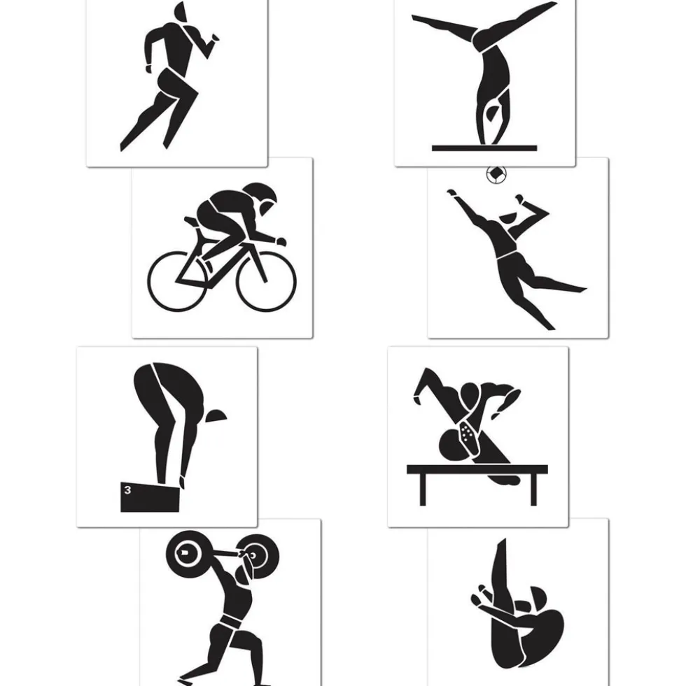 Summer Sports Cutouts 16" (4 PACK)