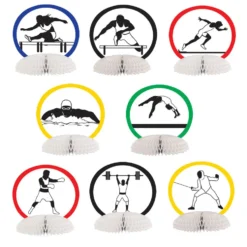 Summer Sports Mini Centerpiece Assortment 4.5" (8 PACK)