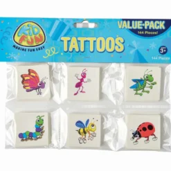 Tattoos - Insect Assortment 1.5" (144 PACK)