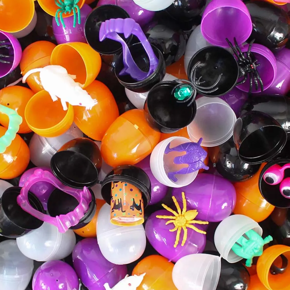 Toy Filled Halloween Eggs 2-1/3" (500 PACK)