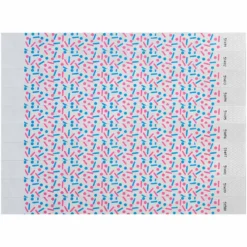 Tyvek Paper Wristbands - Sprinkles 3/4" (500 PACK)