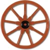 Wagon Wheel Decoration 23" (Local Pickup Only) (EACH)