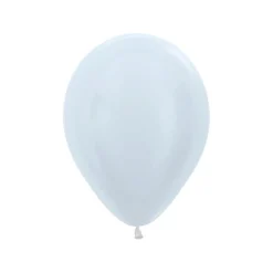 White Pearlized Latex Balloons 5" (100 PACK)